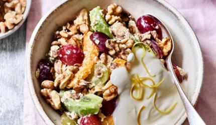 Recipe: Chef Sabya's Orange-Kiwi Muesli Tumble