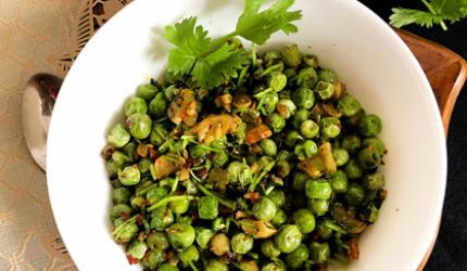 Recipe: Butter Garlic Green Matar