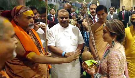 Ambani Shaadi: Shankaracharyas Bless Radhika-Anant