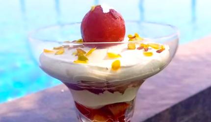 Recipe: Thandai Gulab Jamun Mousse