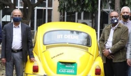 Vintage Beetle gets new life as electric car