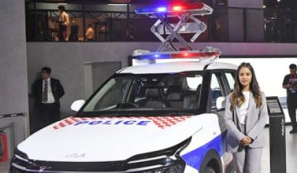 KIA Police Car At Auto Expo 2023