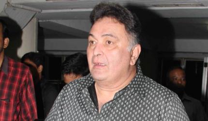 PIX: Rishi Kapoor, Meera Chopra watch Satish Kaushik's play