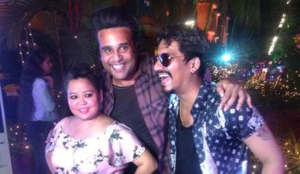 PIX: Krushna attends Bharti Singh's pool party