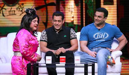 PIX: Salman, Sohail promote Tubelight on TV