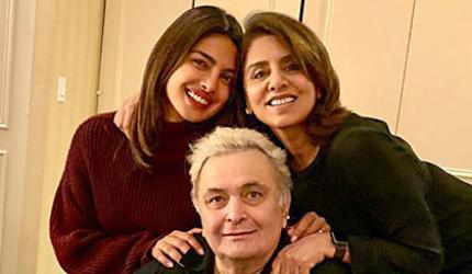 Priyanka catches up with Rishi Kapoor in New York