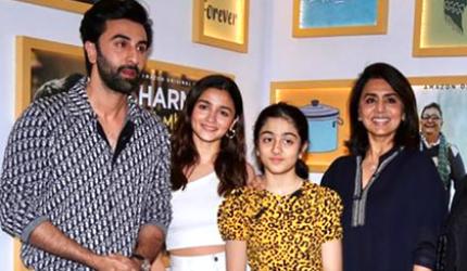 Ranbir, Alia, Neetu watch Rishi Kapoor's Last Film