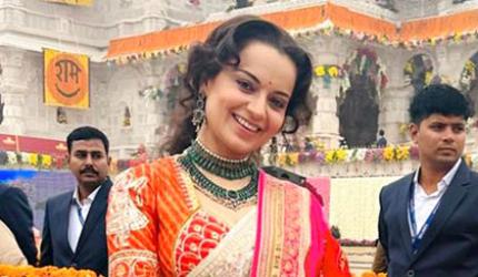 Kangana Arrives In Ayodhya