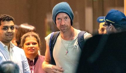 Coldplay Arrives In Mumbai