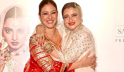 Tabu Bonds With Rekha At Umrao Jaan Screening