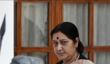 Swaraj leaves for two-day visit to Lanka