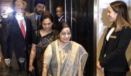 Swaraj in New York for UNGA, to also meet Tillerson