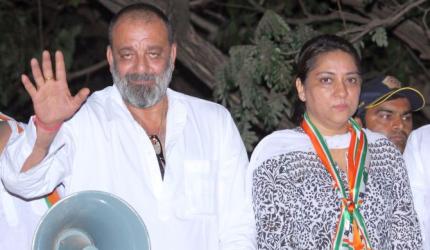 PHOTOS: Sanjay Dutt campaigns for sister Priya  