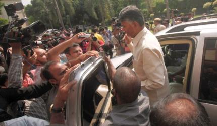 Chandrababu Naidu quits as Andhra CM