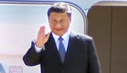 Xi arrives in Chennai to a traditional welcome