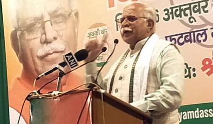 Khattar's 'dead rat' jibe at Sonia invites wrath