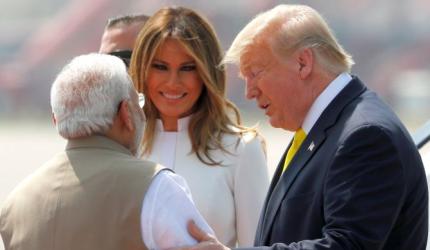 Bear hugs, charkha moment & Taj Mahal: Day 1 for Trump