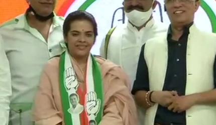 Bihar polls: Sharad Yadav's daughter joins Congress