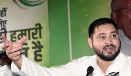 SEE: Slippers hurled at Tejashwi during poll rally  