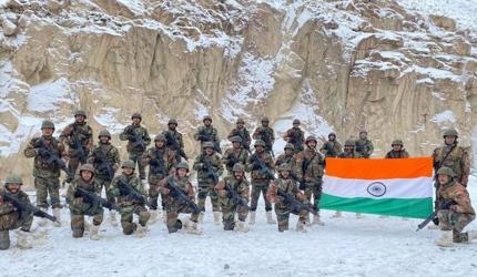 Indian Army unfurled tricolour in Galwan on New Year