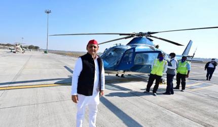 'Conspiracy': Akhilesh claims chopper halted in Delhi