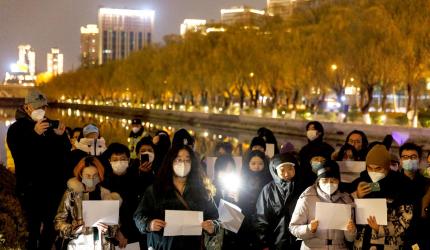 Protests Against Covid Curbs, Xi