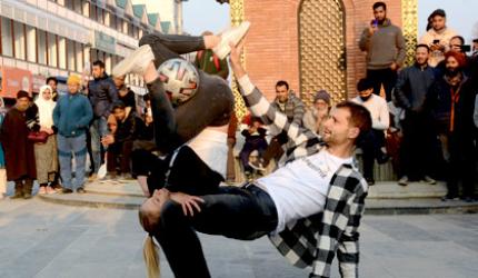 Freestyle Footballers Captivate Srinagar