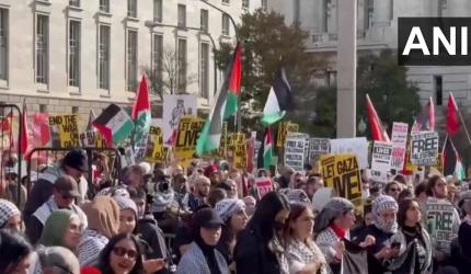 Gaza war: Pro-Palestine protesters storm US streets 