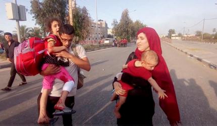 Fleeing The Israeli Army In Gaza