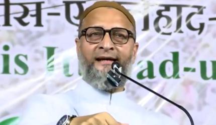 'Great hatred for word M': Owaisi on BJP's manifesto