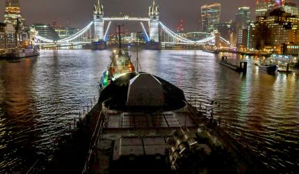 INS Tushil Arrives In London