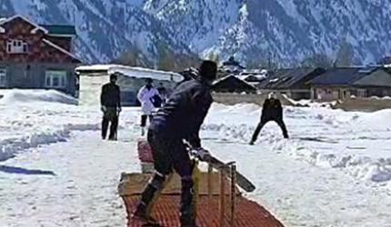 Ready To Play Cricket In The Snow?