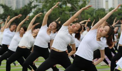 How Yoga Day was celebrated in China