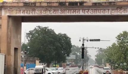 6 suspended over road cave-ins, flooding in Ayodhya