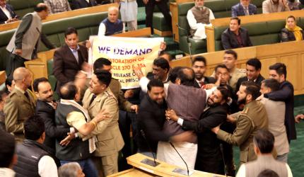 Massive brawl, JSR slogans: High drama in JK assembly