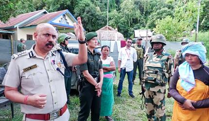 Manipur DGP Visits Drone-Bomb Area