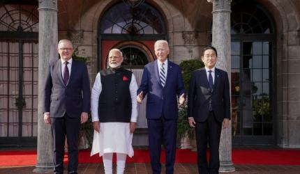 Quad leaders condemn China's actions in Indo-Pacific