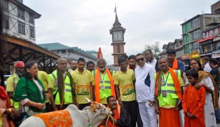 Gau Padyatra From Srinagar To Kanyakumari