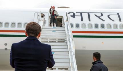 SEE: Macron bids farewell to Modi as he departs France