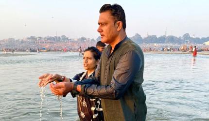 Kumbles 'Blessed' at Maha Kumbh