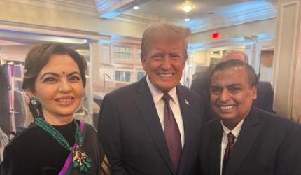 Spotted: Mukesh Ambani at Trump inauguration with Big 4