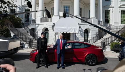 'Don't want a discount': Trump buys Tesla from Musk