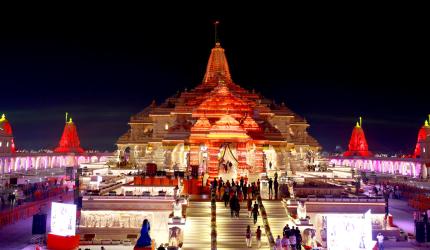 Ayodhya Lights Up for Dhwajarohan