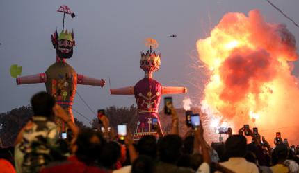 Ravan And His Brothers Go Up In Flames