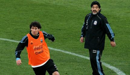 Messi reveals Maradona was his inspiration for playing football