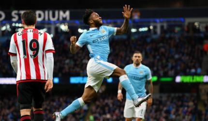 EPL PHOTOS: Man City crush Sunderland, Leicester lose to Liverpool