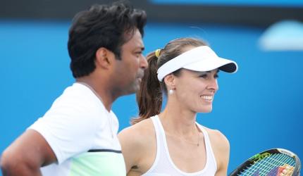 Indians at Aus Open: Paes-Hingis advance, Bopanna out