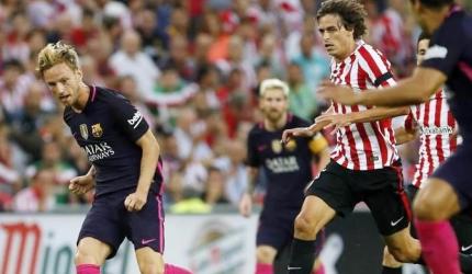 La Liga: Rakitic header earns Barca victory in Bilbao