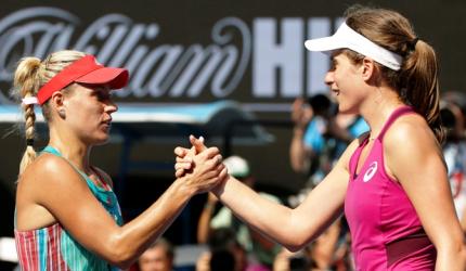 Kerber ends Konta's run, to face holder Serena in Melbourne final