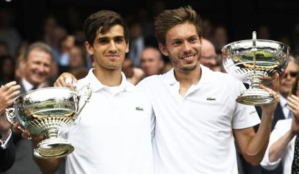 Wimbledon: Mahut-Herbert win all-French men's double final